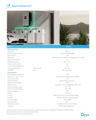 Deye RW-F16 Spring Series Madalpinge LiFePO4 Aku 51.2V 16kWh