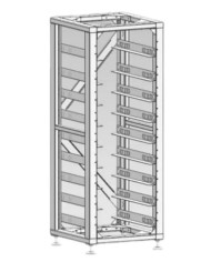 DEYE 3U-LRACK Rack för BOS-GM5.1 HV Batterier