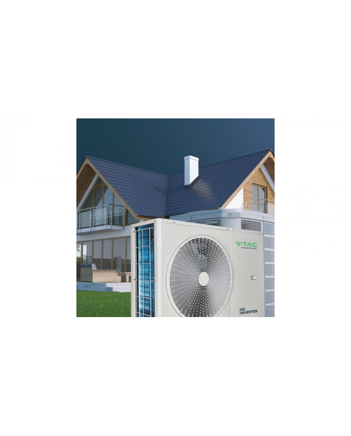 V-TAC GAJA R32 12kW 1-phasige Wärmepumpe