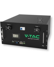 V-TAC vienfazė energijos kaupykla 9.6kWh RACK 48V 200Ah LiFePO4 VT-48200B
