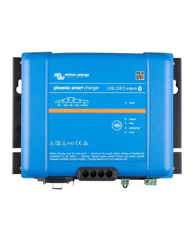Caricabatterie 24V 25A Victron Phoenix Smart IP43 3 Uscite