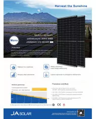 JA SOLAR JAM60S20-HC MONO 380W Czarna rama