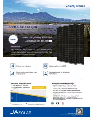 JA SOLAR JAM54S30-HC MONO 410W MR Cornice Nera