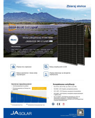 JA SOLAR JAM54S30-HC MONO 410W MR Fekete Keret