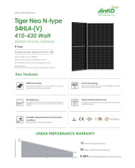 Jinko JKM425N-54HL4-V Half Cut MONO 425W Juodas rėmas
