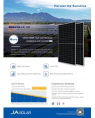 JA Solar JAM66S30-HC MONO 505W MR Zwarte Lijst