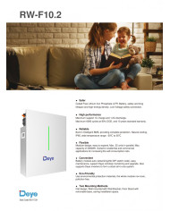 Deye RW-F10.2-B 10.24 kWh LiFePO4 systém domáceho úložiska