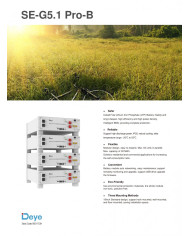 DEYE SE-G5.1 Pro-B LiFePO4 5,12 kWh akkumoduuli