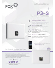 FoxESS P3-10.0-S-H 10 kW kolmefaasiline hübriidinverter kõrgepingeakudele