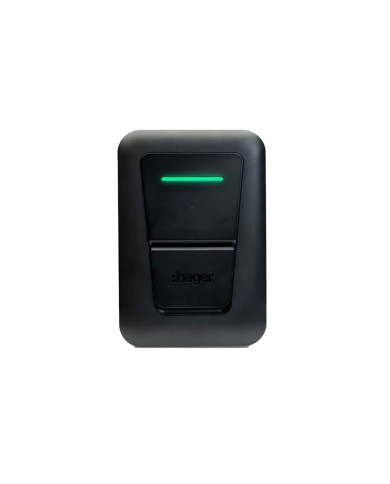 Stanica za punjenje Hager Witty One EVCS 7 kW jednofazna utičnica Type 2 RFID Bluetooth
