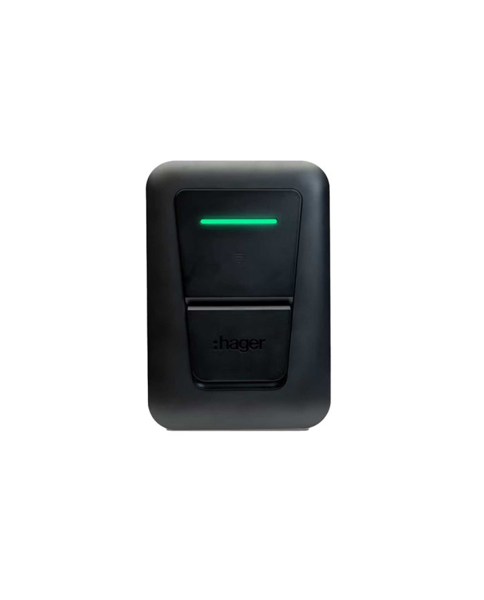 Hager Witty One EVCS 7 kW 1-fas typ 2-uttag RFID Bluetooth