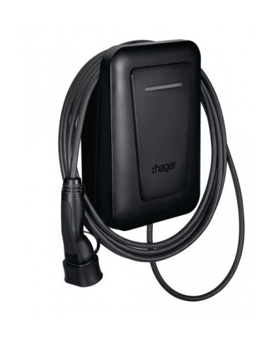 Hager witty one 11 kW 3-phasige RFID Bluetooth Type 2 Ladekabel 6,5 m XVR111C