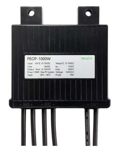 Otimizador de potência fotovoltaica PROJOY PEOP1000 2 canais 2×500 W 1000 W