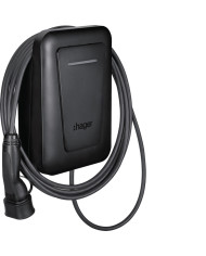Hager witty one EVCS ladestation 7 kW type 2-kabel 6,5 m RFID Bluetooth XVR107C