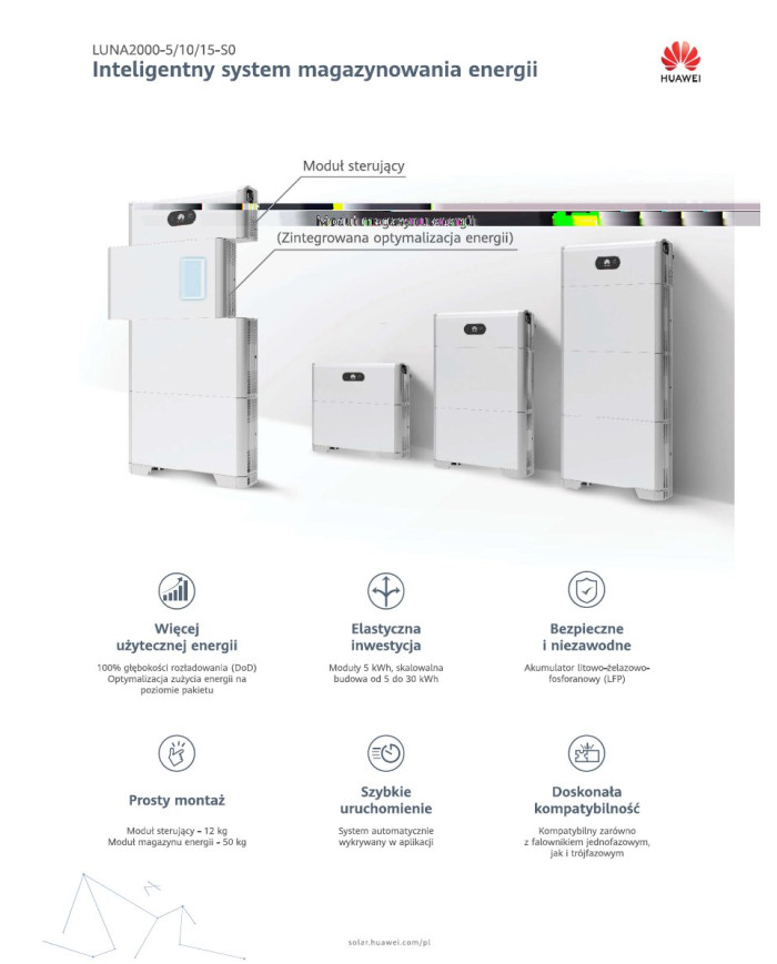Huawei LUNA2000-5-S0 (LUNA2000-5-C0 + 1×LUNA2000-5-E0) 5 kW