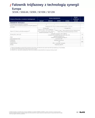 SolarEdge SE50K 3-phase set (1*SE50K-RW00IBNM4 + 2*SESUK-RW00INNN4)