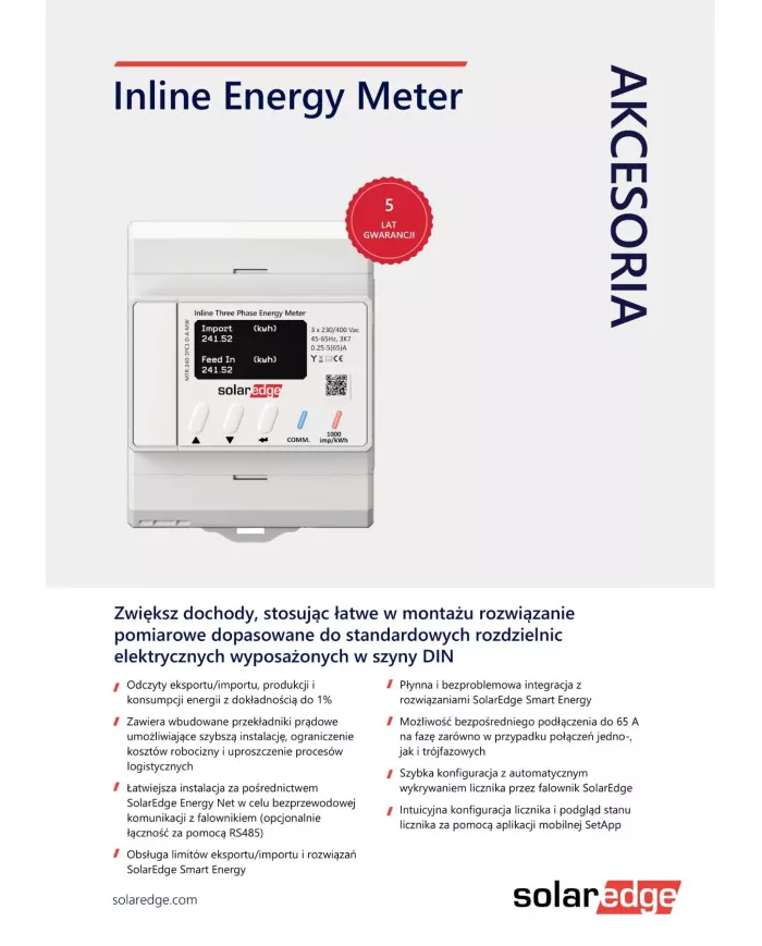 SolarEdge MTR-240-3PC1-D-A-MW přímý měřič MTR EU3 třífázový