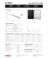 LONGI LR5-54HTH HIMO6 430W Musta kehys