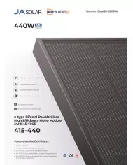 JA Solar JAM54D41 Bifacial 435W GB Voll Schwarz MC4 (N-Typ)