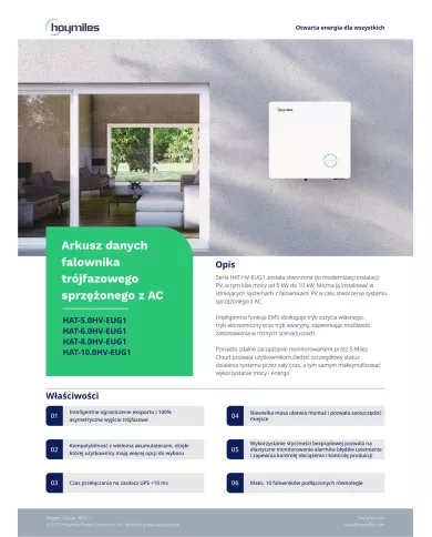 HOYMILES HAT-5.0HV-EUG1 5 kW