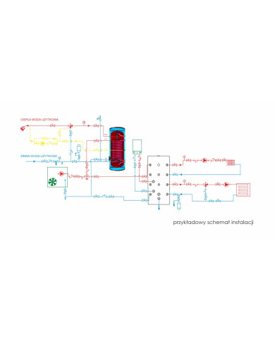 Podgrzewacz do pompy ciepła z podwójną wężownicą 160L - CU-HPD/160