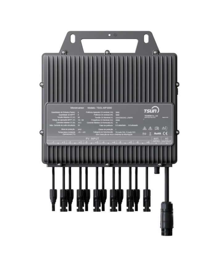 TITAN TSOL-MP3000 mikroinverter 3000W (6 MPPT, 2,4 GHz Wi‑Fi)