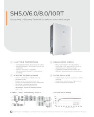 Sungrow SH5.0RT (AFCI, Smart Meter, SPD II, WiFi)Hybryda Backup