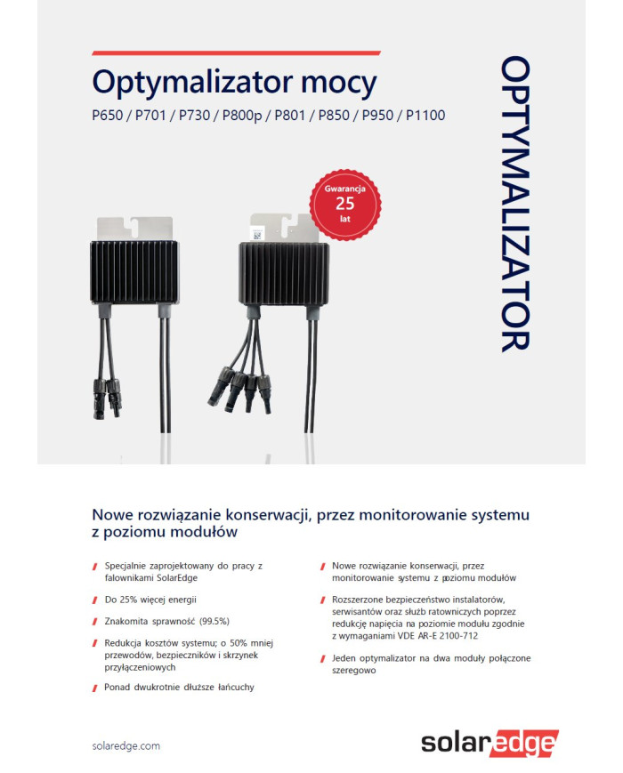 Solaredge Optymalizator P950-4R MXM BY