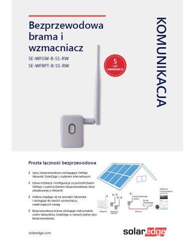 SolarEdge WFGW-B-S1-RW belaidis WiFi vartų modulis su antena