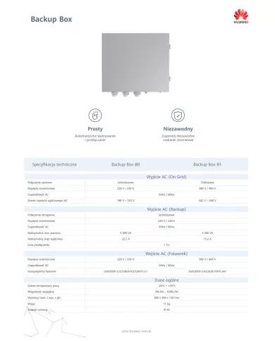 HUAWEI Backup Box B1 per inverter M1