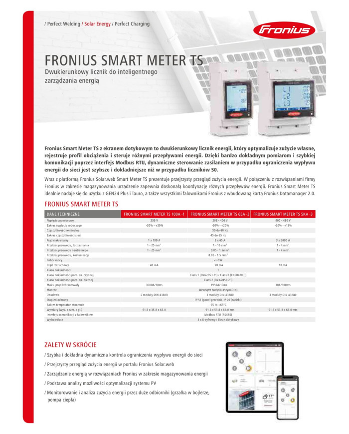 Fronius Smart Meter TS 100A-1 1x100 A jednofazni dvosmjerni mjerač električne energije