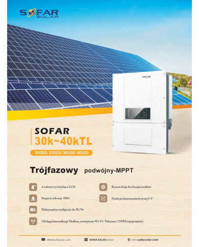 SOFAR 36000TL Three Phase 2xMPPT