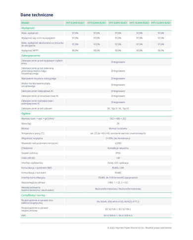 HOYMILES Hybridwechselrichter HYT-10.0HV-EUG1 (3-phasig)