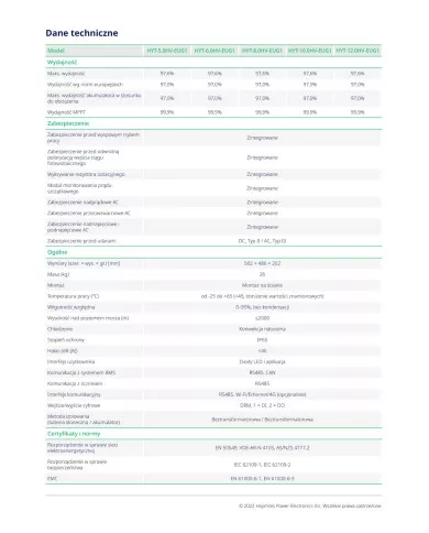 HOYMILES Υβριδικός Inverter HYT-12.0HV-EUG1 12 kW