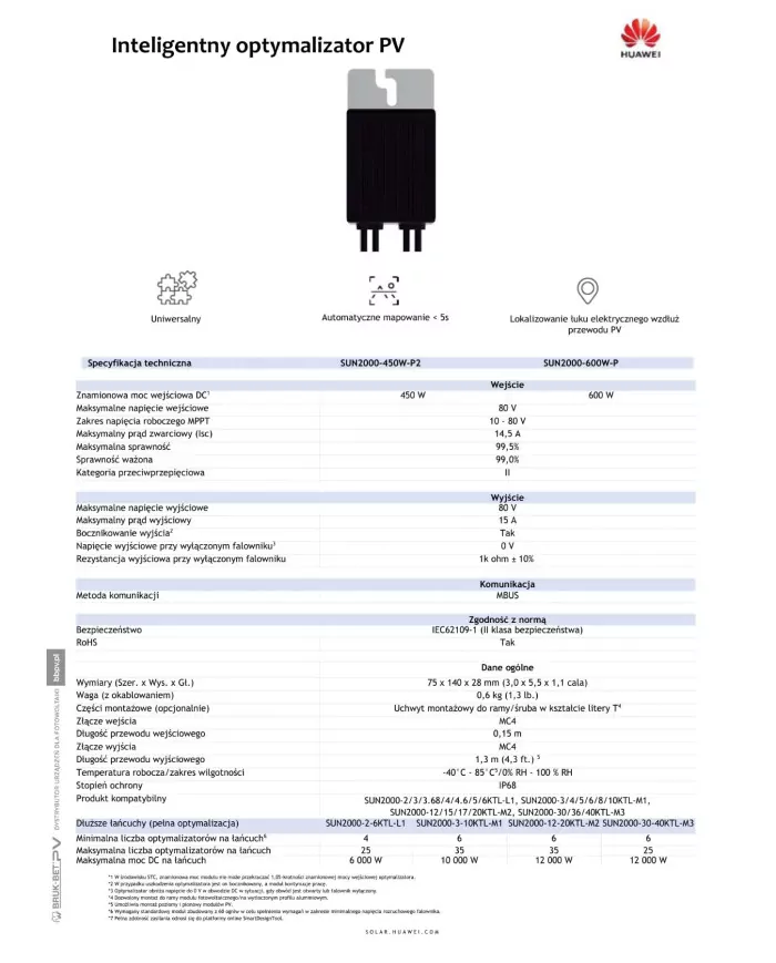 HUAWEI SUN 2000-600W-P Optimierer