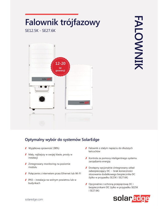 SolarEdge SE25K RW00IBNM4 25 kW