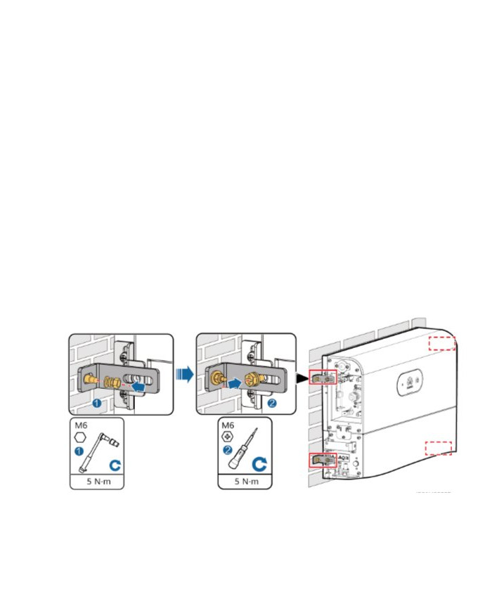 Huawei LUNA2000 WMB_LUNA2000 seinakinnitus – LUNA2000 aku paigaldamiseks