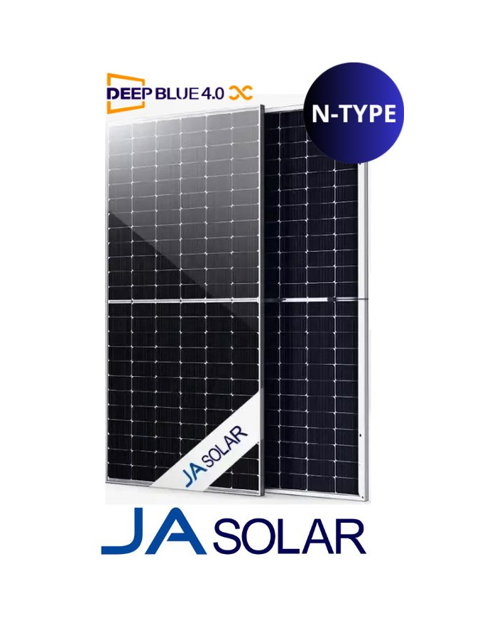 JA Solar JAM72D42-620/LB Bifacial N-tyyppi Kaksilasi 620W Musta runko
