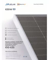 ja solar jam72d42-620/lb módulo bifacial de doble vidrio 620w (n-type)